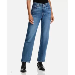 LEVI'S Women's 501 '90s Straight Loose Jeans 26x30 US 4 Blue Mid Rise NWT